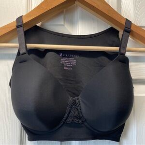 Shapeez Shortee Ultimate Back Smoothing Underwire Bra Built In Foam Cups Small D